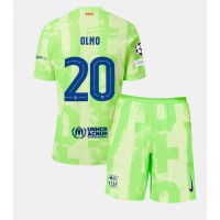 Fotbalové Dres Barcelona Dani Olmo #20 Dětské Alternativní 2024-25 Krátký Rukáv (+ trenýrky)